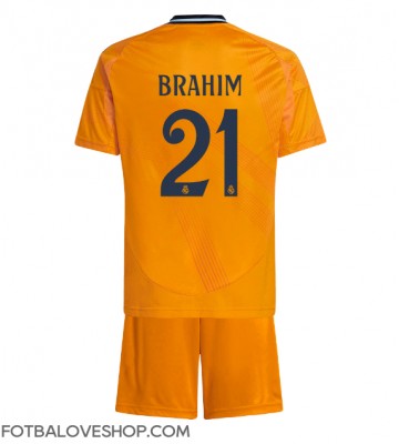 Real Madrid Brahim Diaz #21 Dětské Venkovní Dres 2024-25 Krátký Rukáv (+ trenýrky)